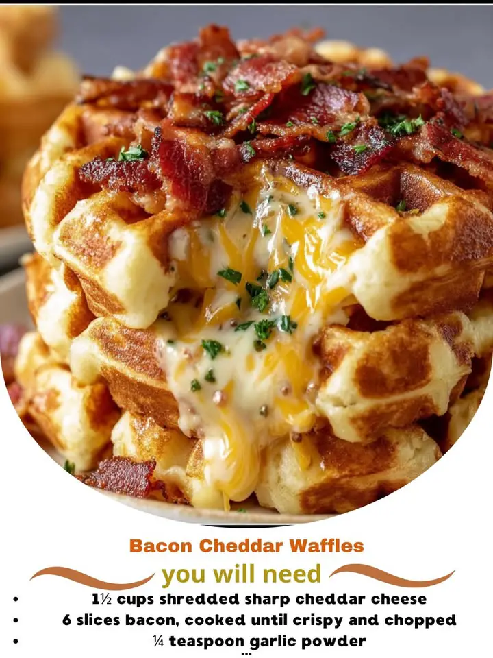 Bacon Cheddar Waffles: The Ultimate Savory Comfort Breakfast You’ll Crave Again and Again
