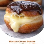 Boston Cream Donuts — Soft, Creamy, and Topped with Glossy Chocolate