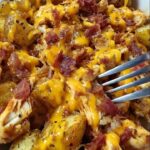 CHEESY BBQ CHICKEN POTATOES