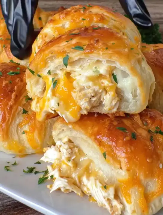 Cheesy Chicken Crescent Rolls
