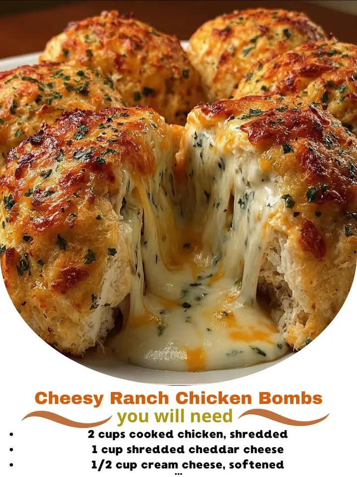 Cheesy Ranch Chicken Bombs