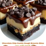 Chocolate Chip Cookie Dough Brownie Bites
