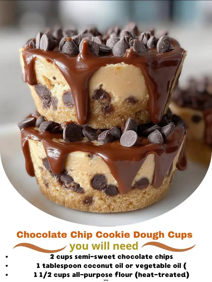 Chocolate Chip Cookie Dough Cups