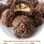 Chocolate Crunch Balls with Cream Filling