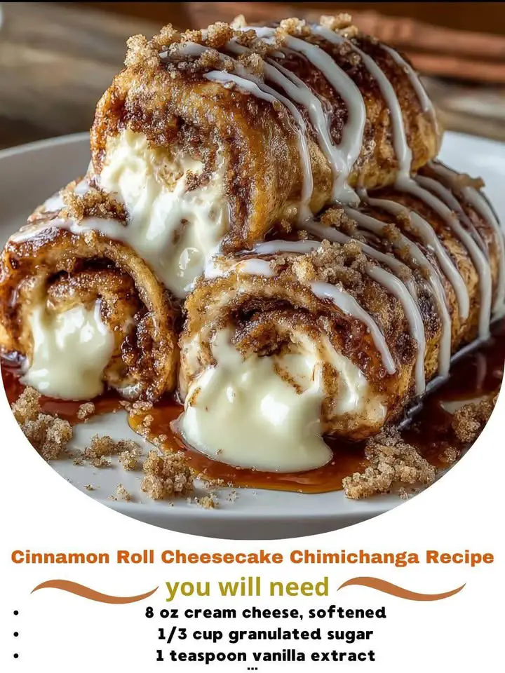 Cinnamon Roll Cheesecake Chimichanga Recipe
