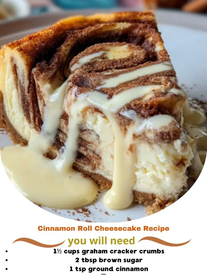 Cinnamon Roll Cheesecake Recipe