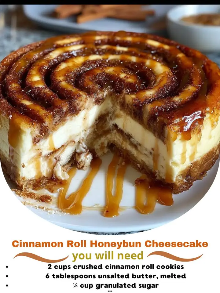 Cinnamon Roll Honeybun Cheesecake: The Ultimate Dessert Mash-Up