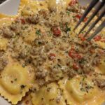 Creamy Cajun Sausage Ravioli