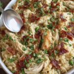 Creamy Chicken Alfredo Rice Casserole