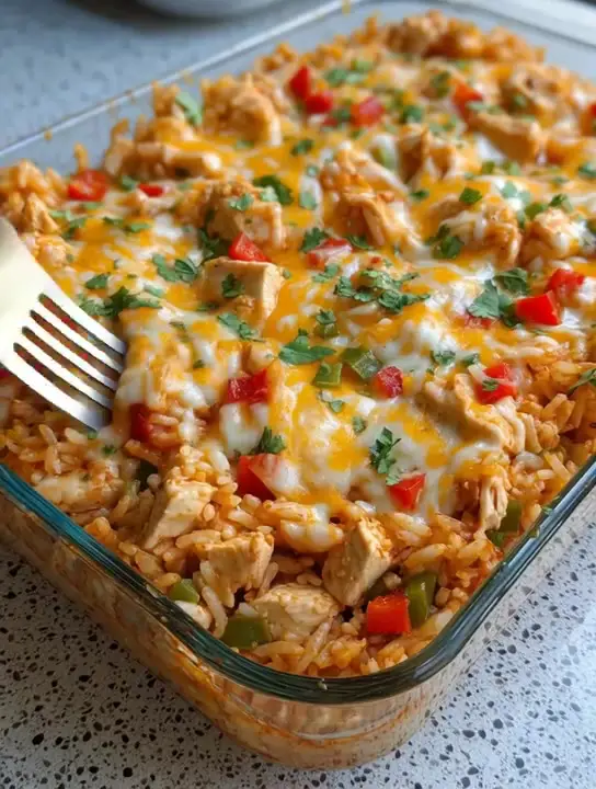 Fajita Chicken Casserole Bake