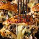 Garlic Butter Mushroom Stuffed Chicken