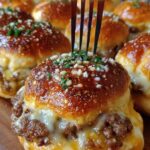 Garlic Parmesan Cheeseburger Bombs