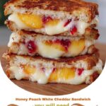 Honey Peach White Cheddar Sandwich