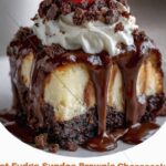 Hot Fudge Sundae Brownie Cheesecake