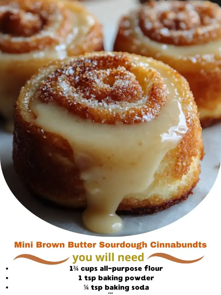 Mini Brown Butter Sourdough Cinnabundts