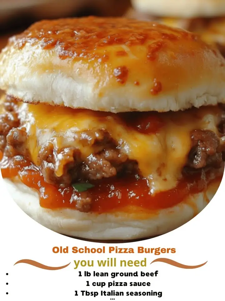 Old School Pizza Burgers