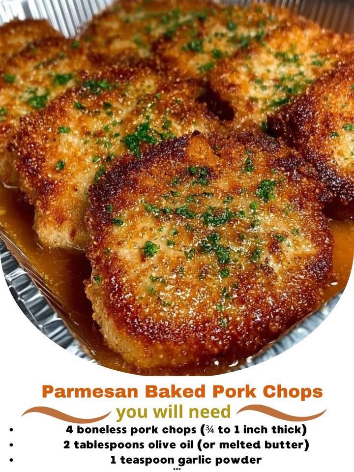 Parmesan Baked Pork Chops