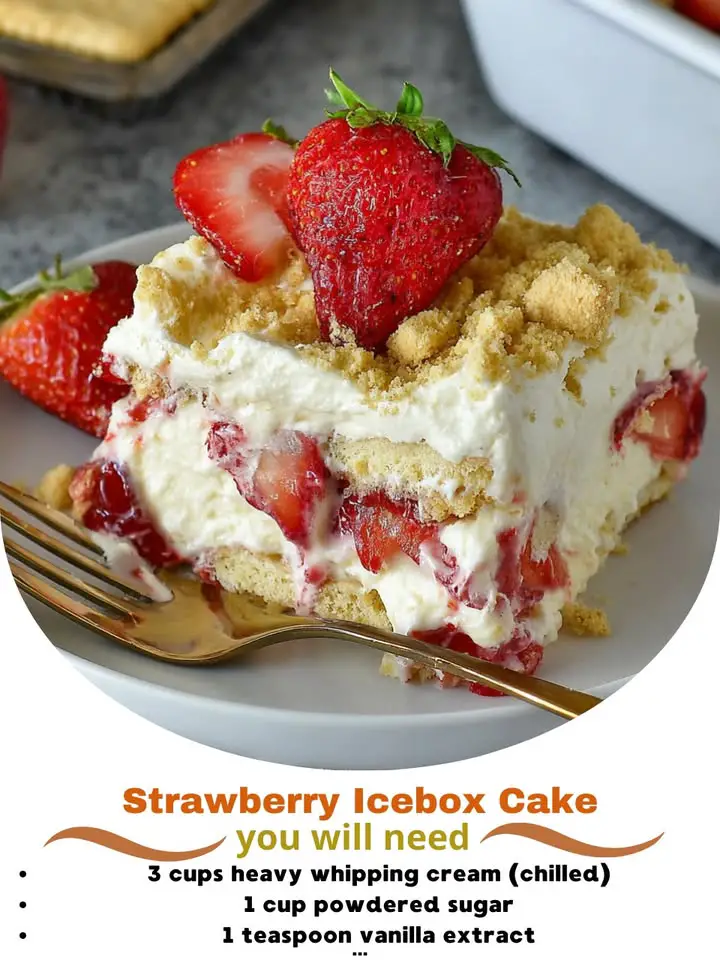 Strawberry Icebox Cake