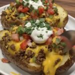 taco Stuffed Baked Potatoes