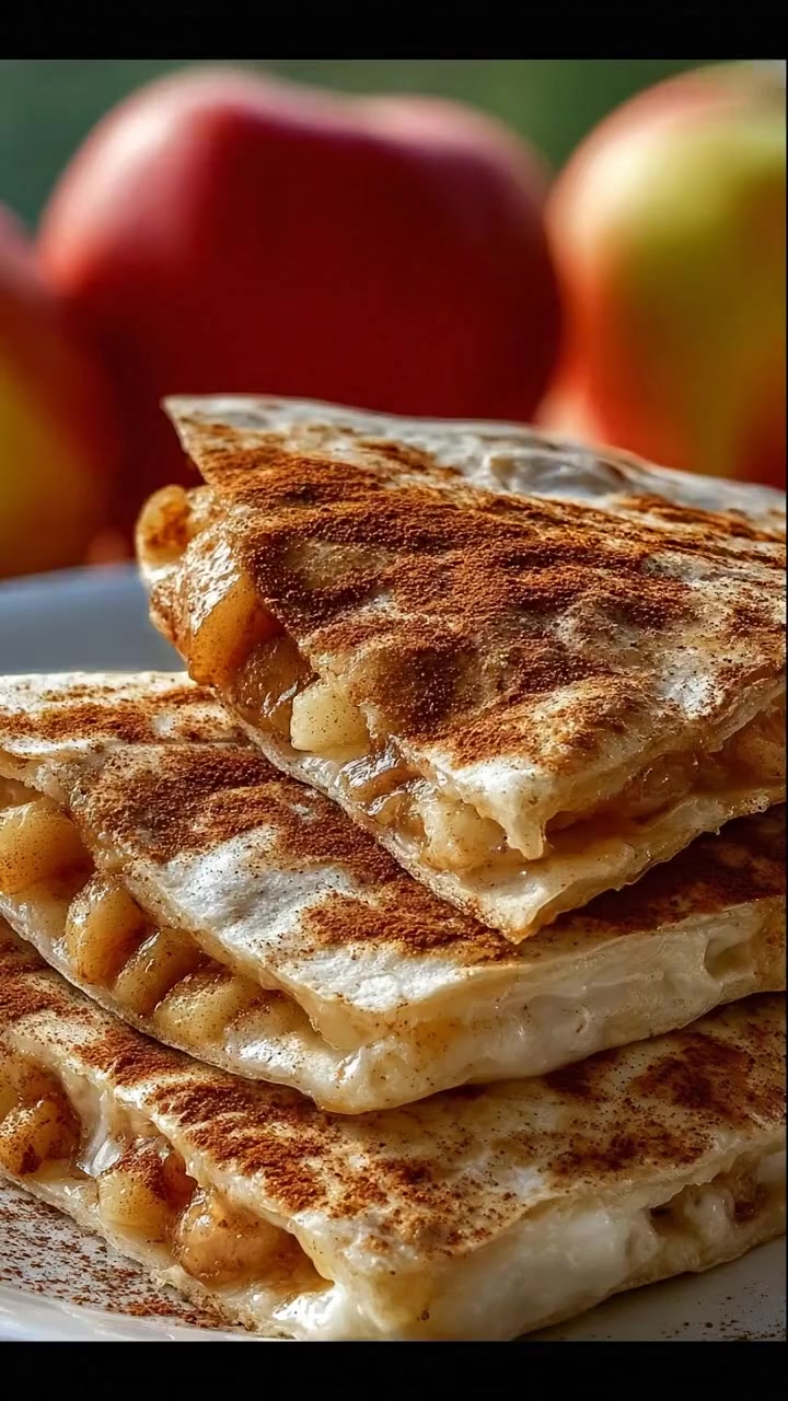 Apple Cinnamon Breakfast Quesadillas