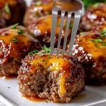 Cheesy Stuffed Meatloaf Bites