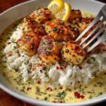 Chicken Scampi with Garlic Parmesan Rice