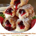 Deep Fried Strawberry Cheesecake Pies