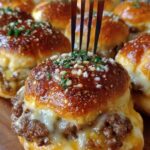 Garlic Parmesan Cheeseburger Bombs