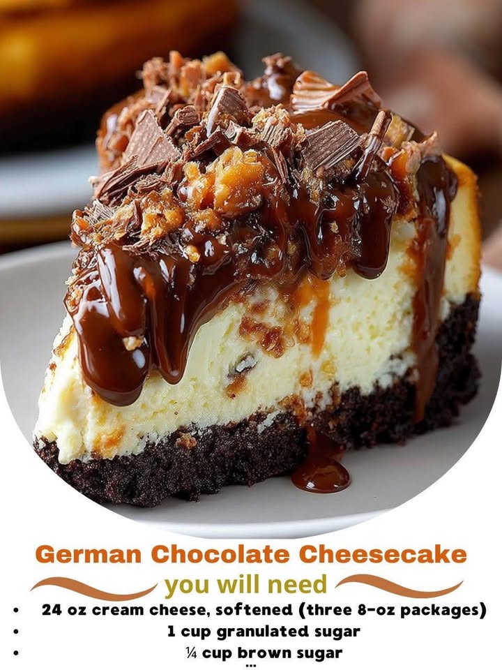 German Chocolate Cheesecake