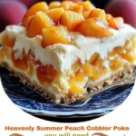 Heavenly Summer Peach Cobbler Poke Cake: A Delicious Twist on a Classic Dessert