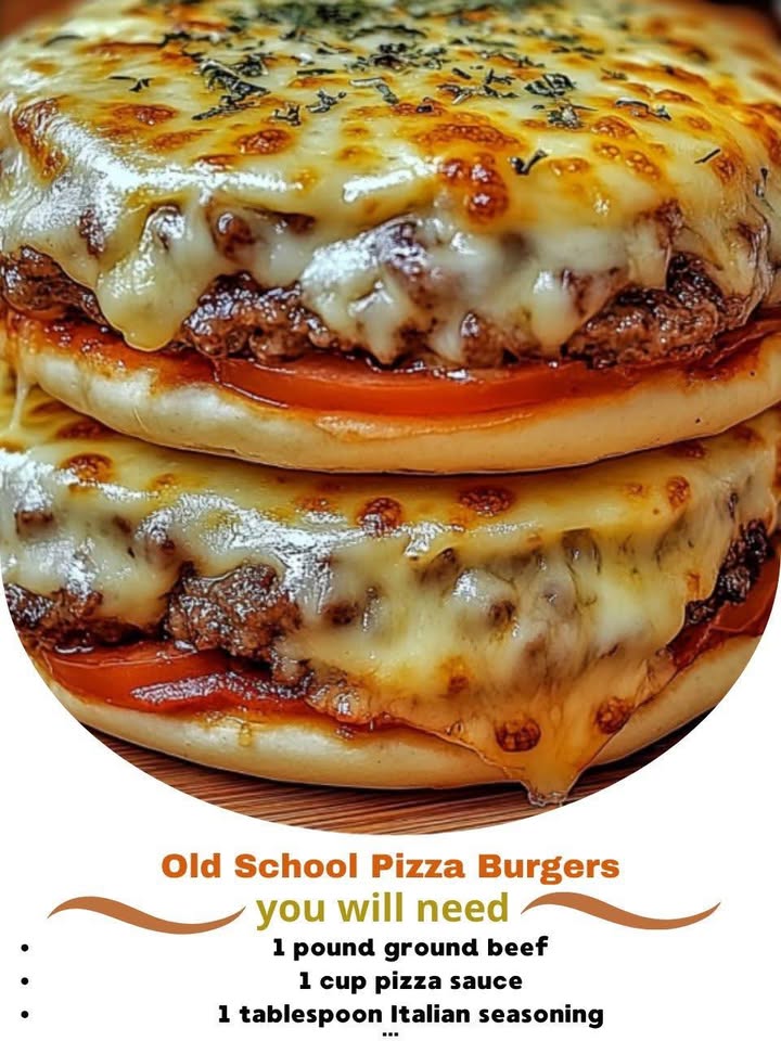 Old School Pizza Burgers