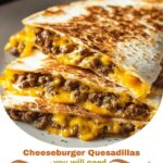 Quesadillas au cheeseburger