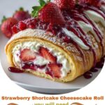Strawberry Shortcake Cheesecake Roll