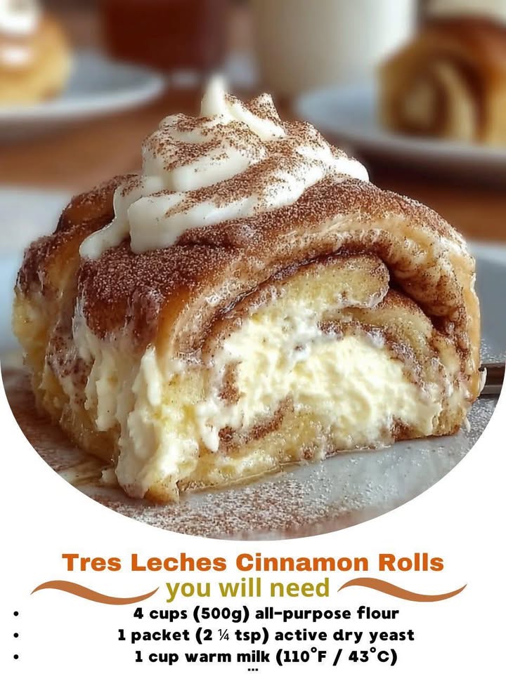 Tres Leches Cinnamon Rolls