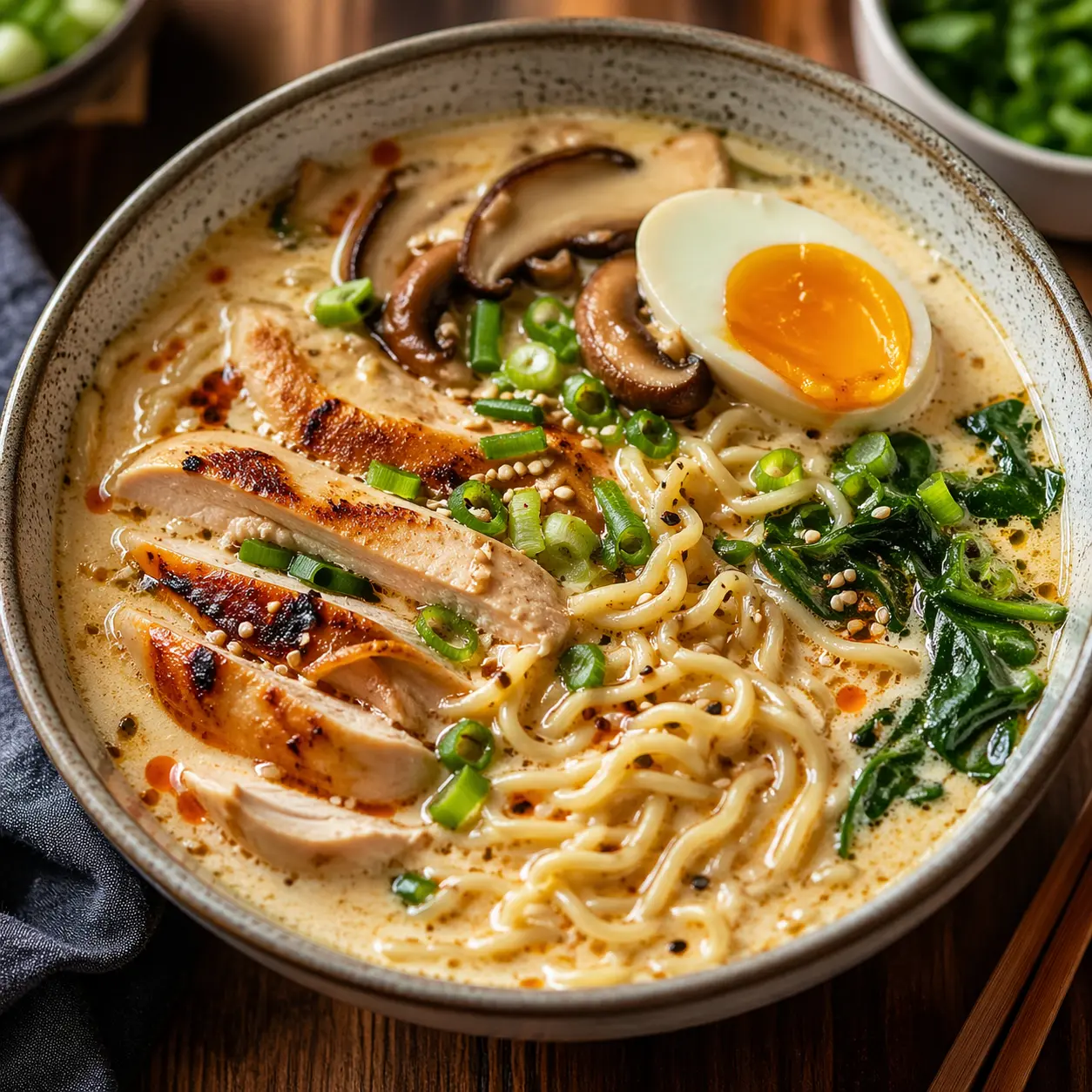 Creamy Chicken Ramen Soup