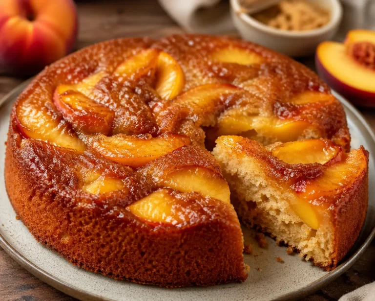 Easy Brown Sugar Peach Cake