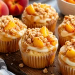 Peach Cobbler Cupcakes