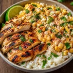 Street Corn Chicken Rice Bowl