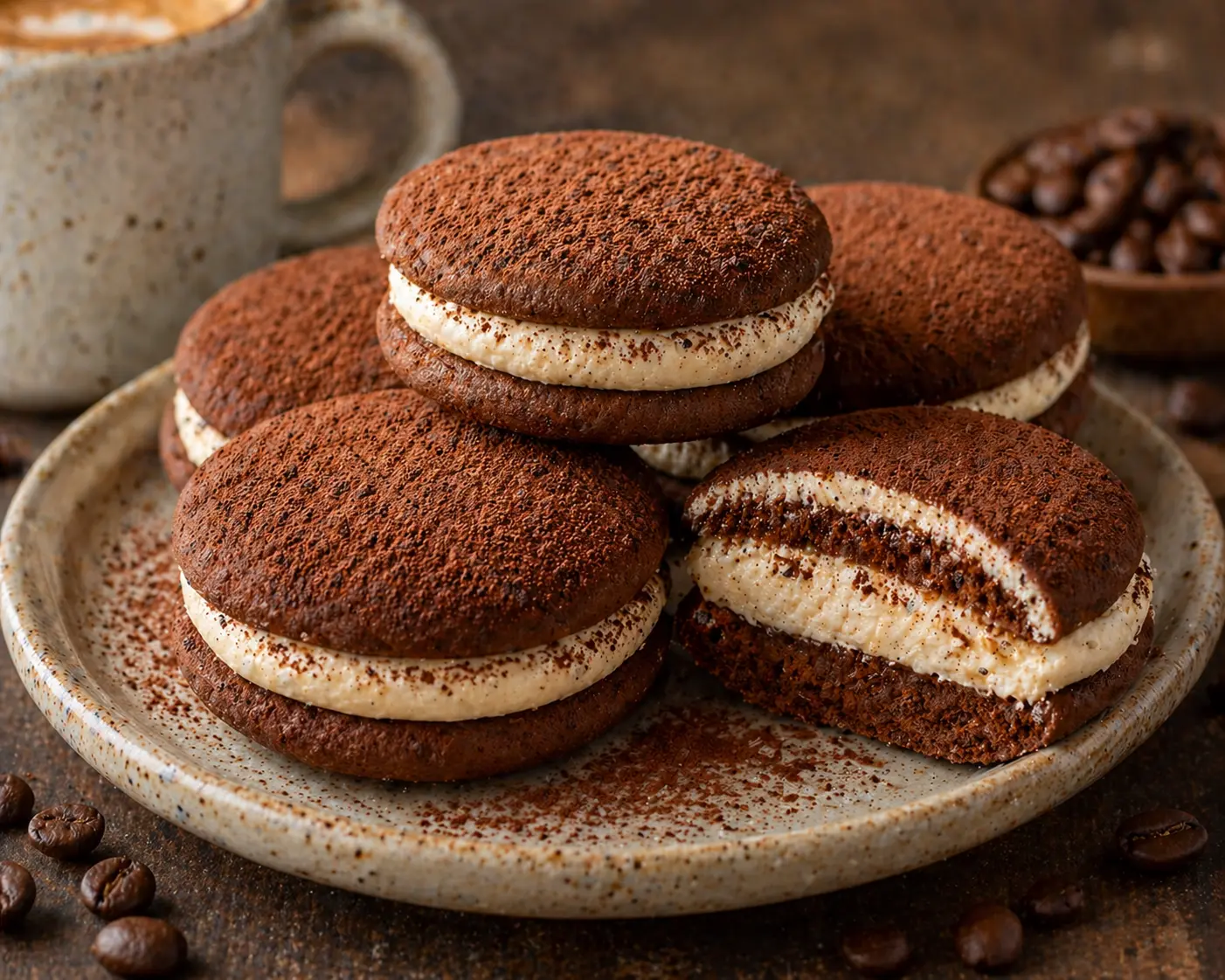 Decadent Tiramisu Sandwich Cookies for Coffee Lovers