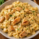 Garlic Butter Chicken Bowtie Pasta
